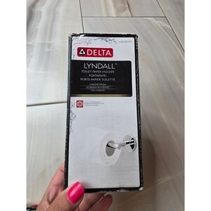 Delta Lyndall Toilet Paper Holder Chrome Finish Wall Mount LDL50-PC New F1
